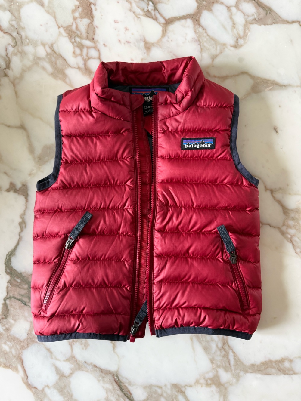 Kids Red Puffer Vest 12-18M